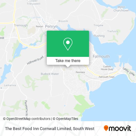 The Best Food Inn Cornwall Limited map