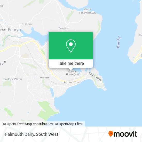 Falmouth Dairy map