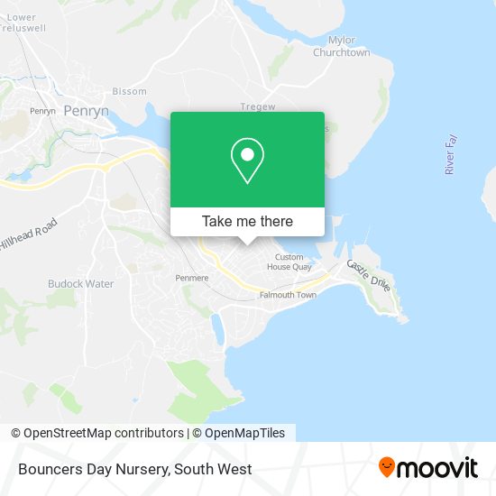 Bouncers Day Nursery map