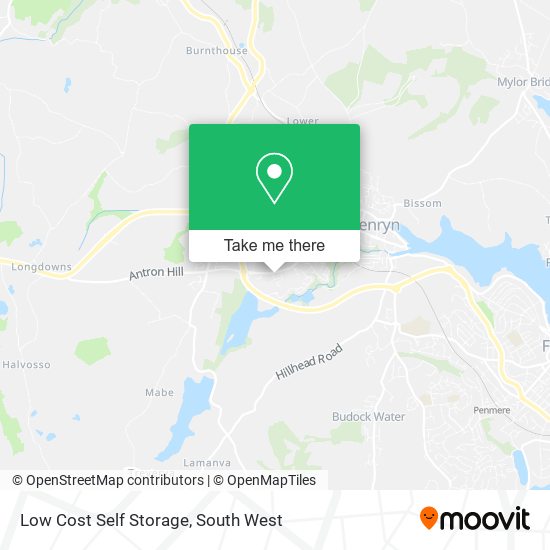 Low Cost Self Storage map