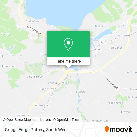 Griggs Forge Pottery map