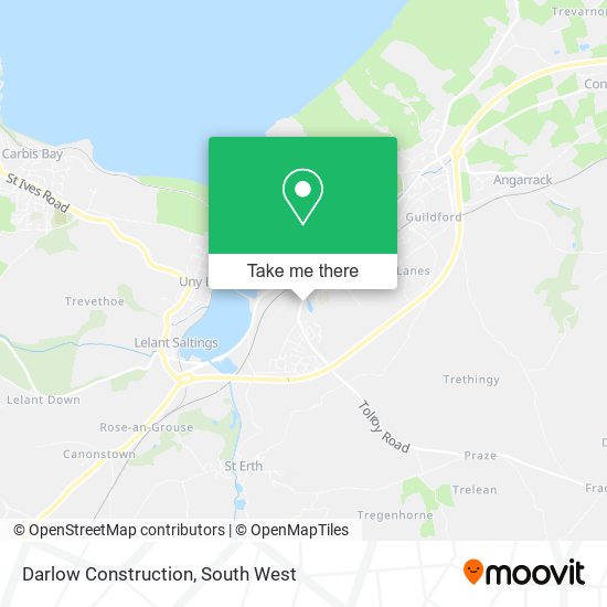 Darlow Construction map