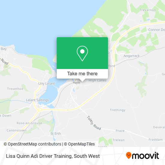 Lisa Quinn Adi Driver Training map