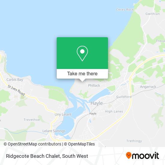 Ridgecote Beach Chalet map