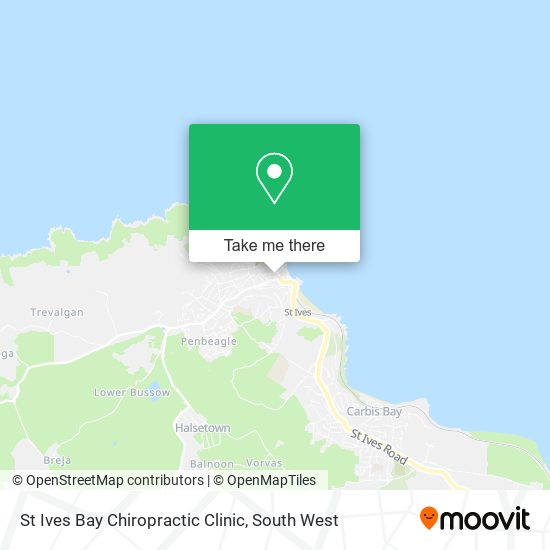 St Ives Bay Chiropractic Clinic map