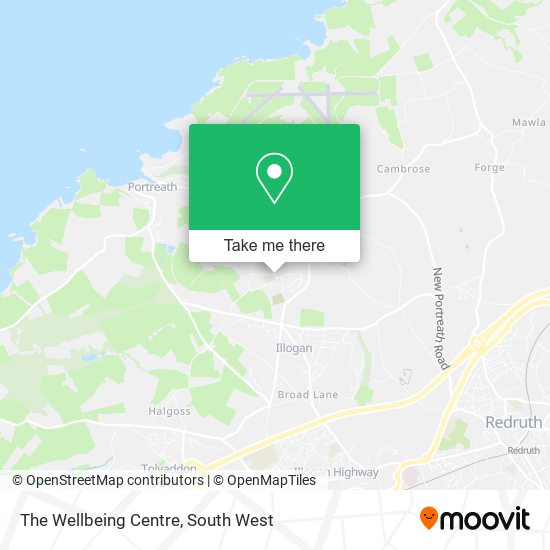 The Wellbeing Centre map