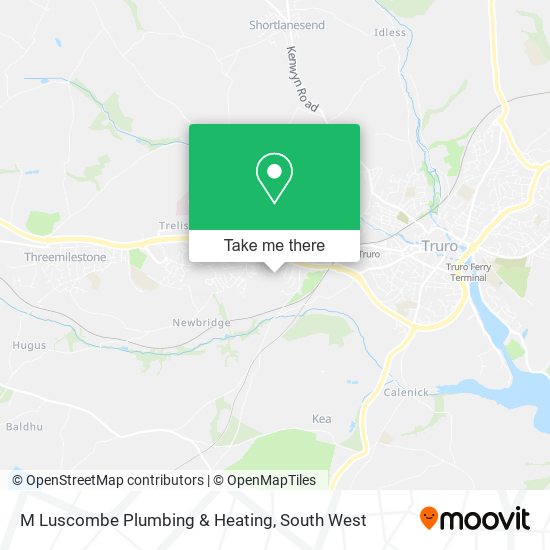 M Luscombe Plumbing & Heating map