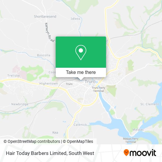 Hair Today Barbers Limited map