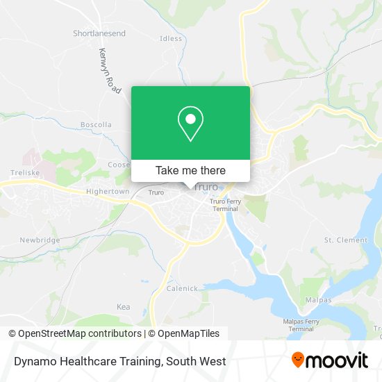 Dynamo Healthcare Training map