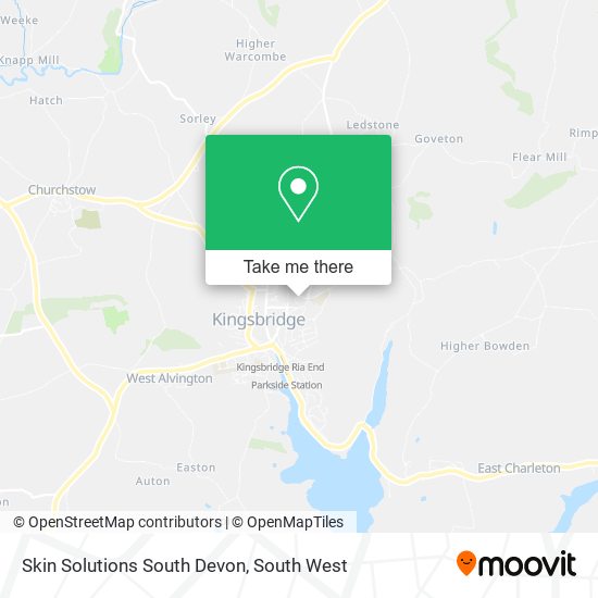 Skin Solutions South Devon map