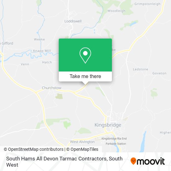 South Hams All Devon Tarmac Contractors map