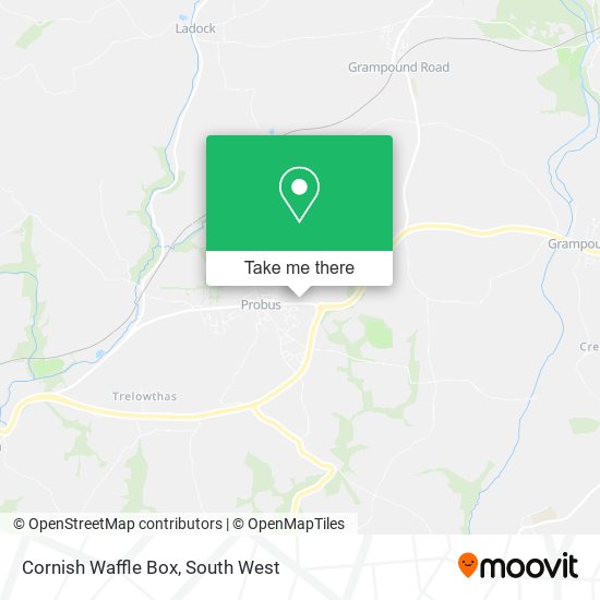 Cornish Waffle Box map