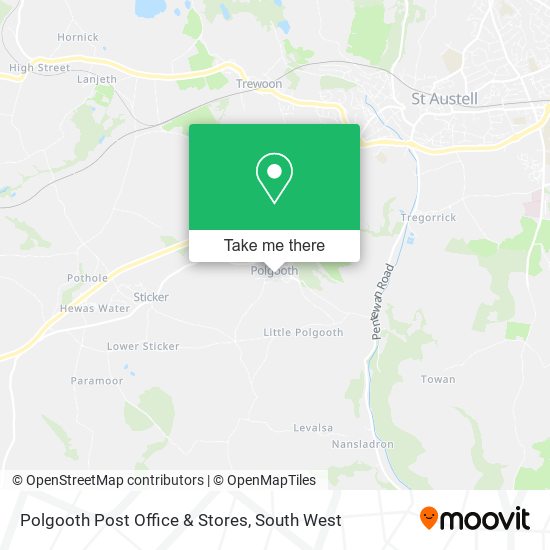 Polgooth Post Office & Stores map
