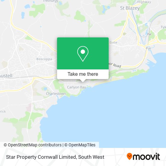 Star Property Cornwall Limited map