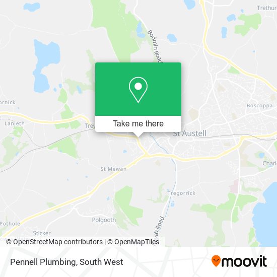 Pennell Plumbing map
