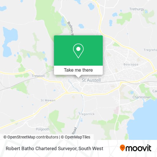 Robert Batho Chartered Surveyor map