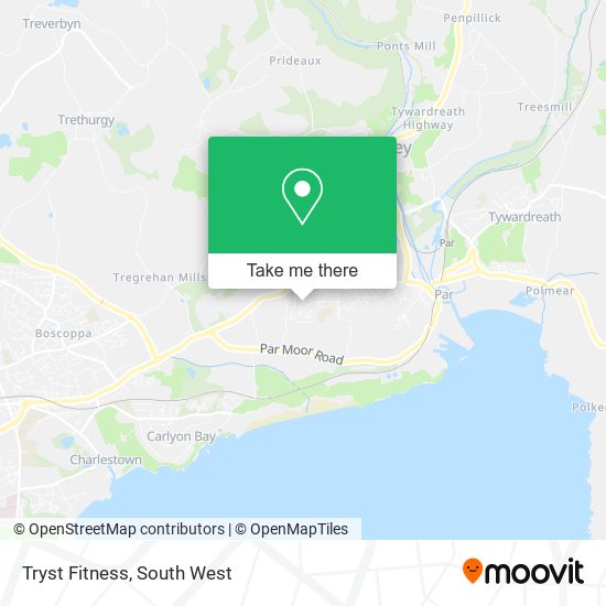 Tryst Fitness map