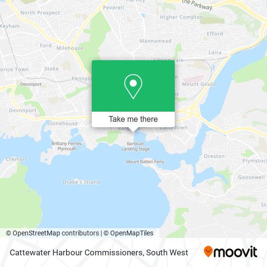 Cattewater Harbour Commissioners map