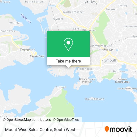 Mount Wise Sales Centre map