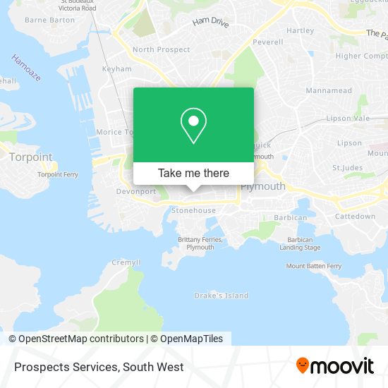 Prospects Services map