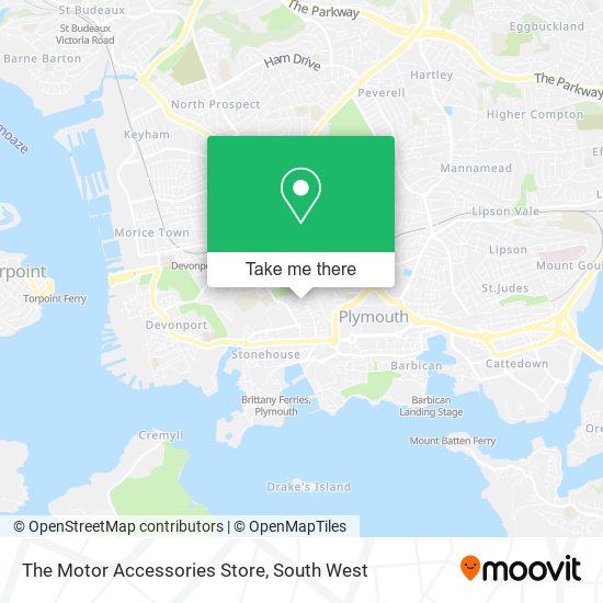 The Motor Accessories Store map