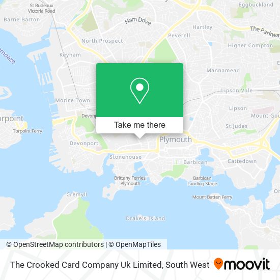 The Crooked Card Company Uk Limited map