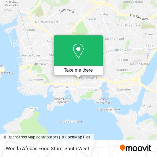 Wonda African Food Store map