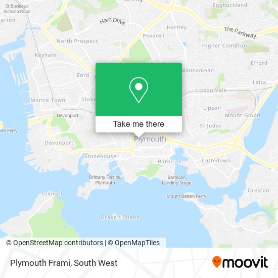 Plymouth Frami map