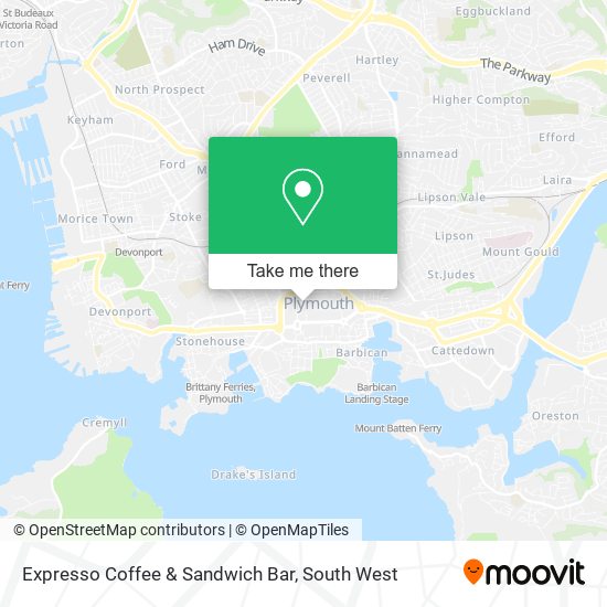 Expresso Coffee & Sandwich Bar map