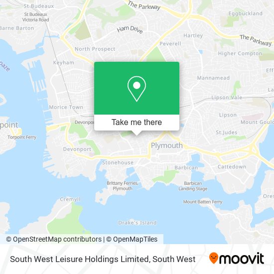 South West Leisure Holdings Limited map