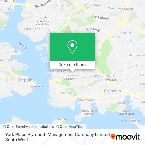 York Place Plymouth Management Company Limited map