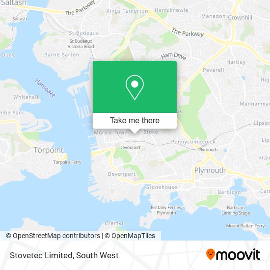 Stovetec Limited map