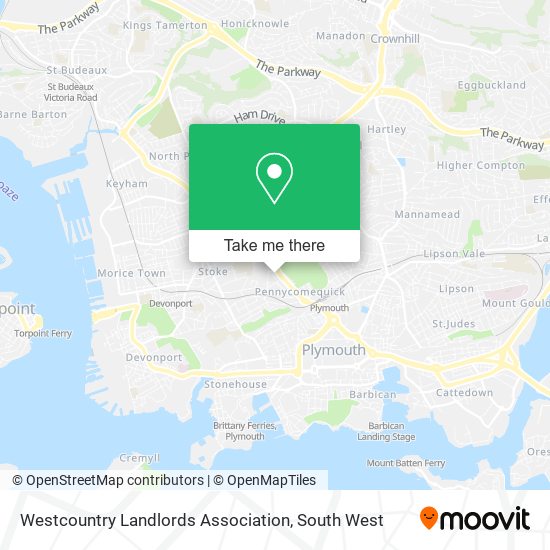 Westcountry Landlords Association map