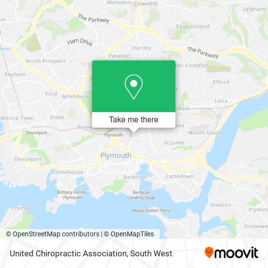 United Chiropractic Association map