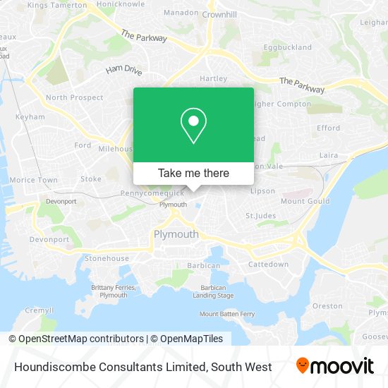 Houndiscombe Consultants Limited map