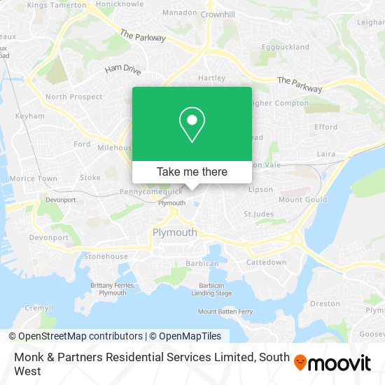 Monk & Partners Residential Services Limited map