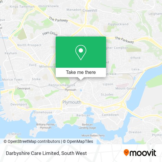 Darbyshire Care Limited map