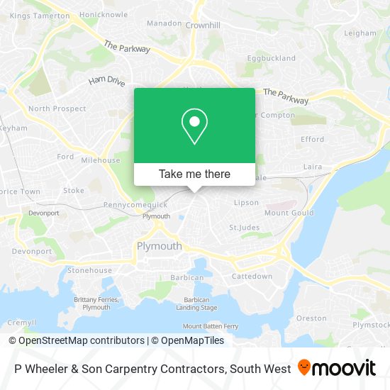 P Wheeler & Son Carpentry Contractors map