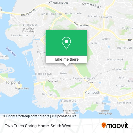 Two Trees Caring Home map