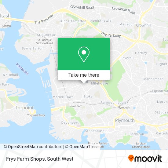 Frys Farm Shops map