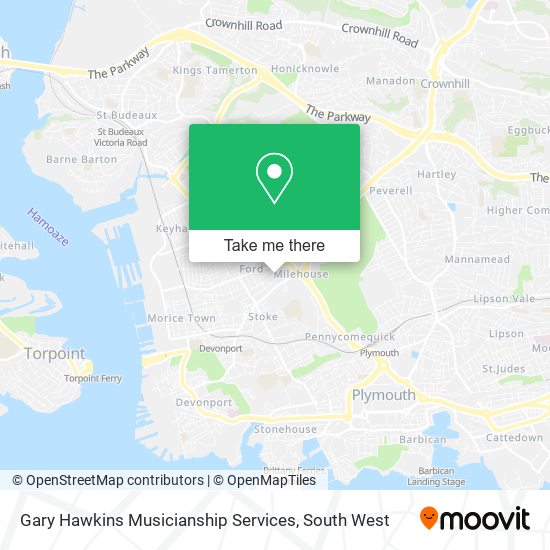 Gary Hawkins Musicianship Services map