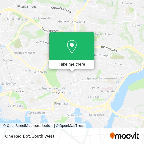 One Red Dot map