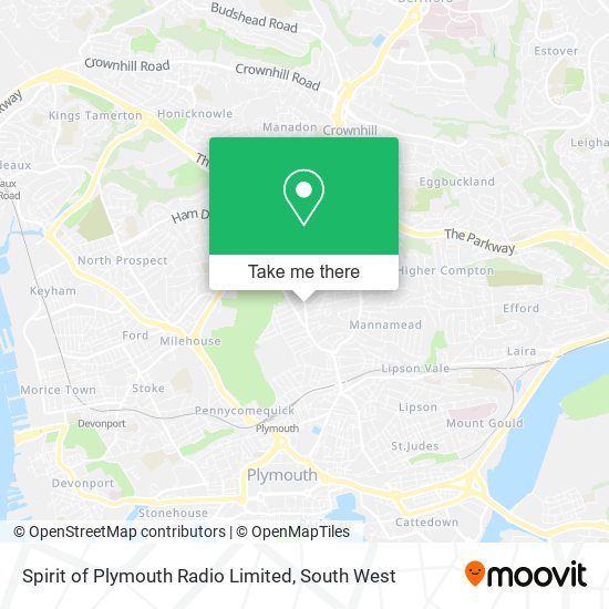Spirit of Plymouth Radio Limited map