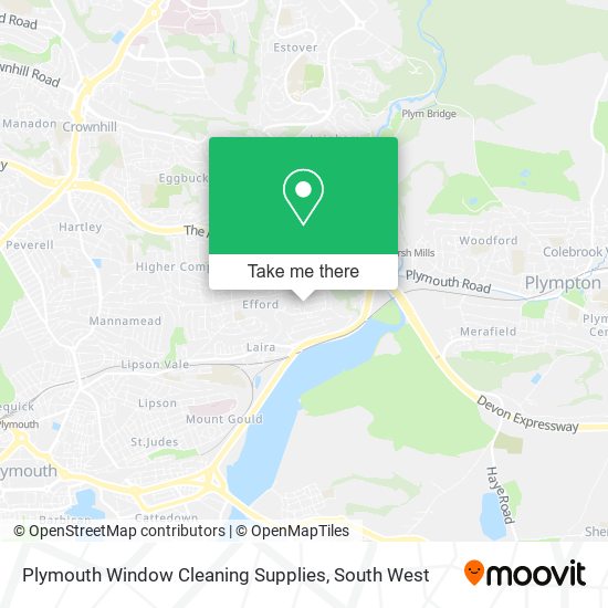 Plymouth Window Cleaning Supplies map