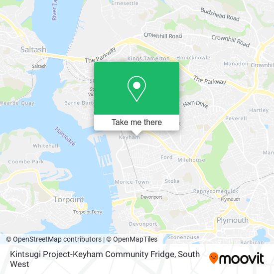 Kintsugi Project-Keyham Community Fridge map