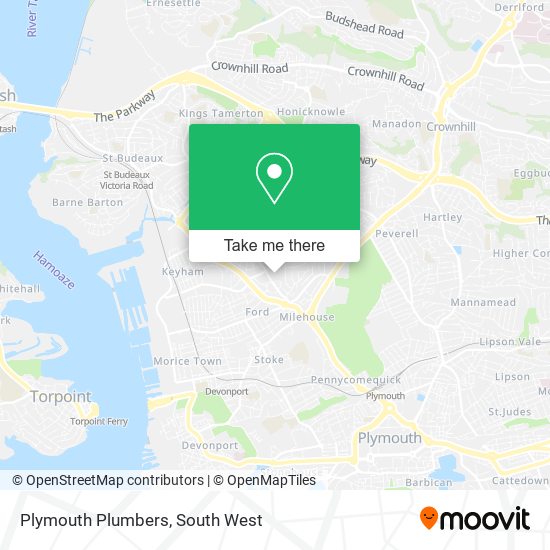 Plymouth Plumbers map