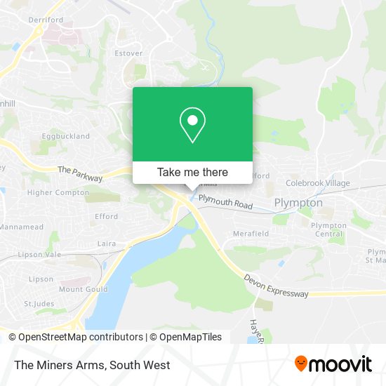 The Miners Arms map