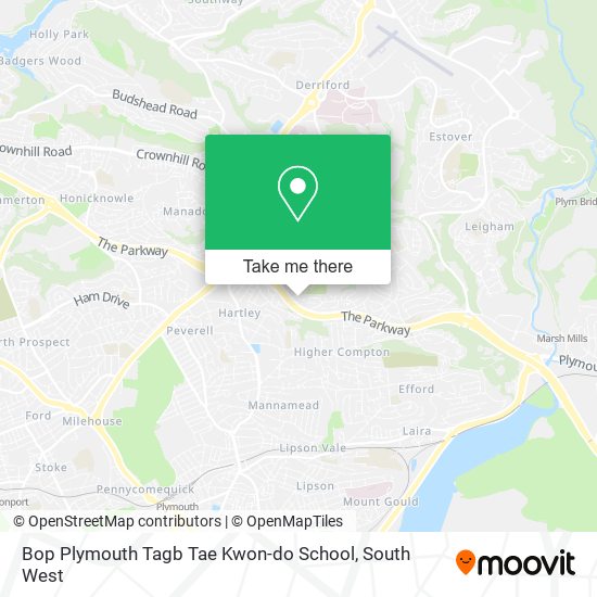 Bop Plymouth Tagb Tae Kwon-do School map