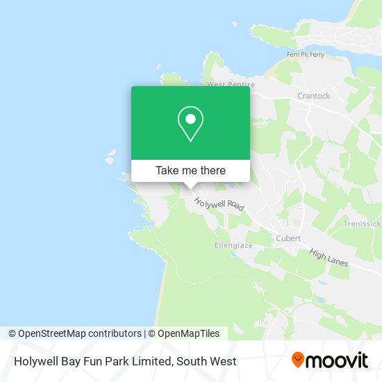 Holywell Bay Fun Park Limited map