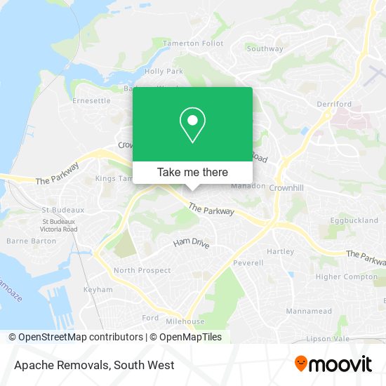 Apache Removals map